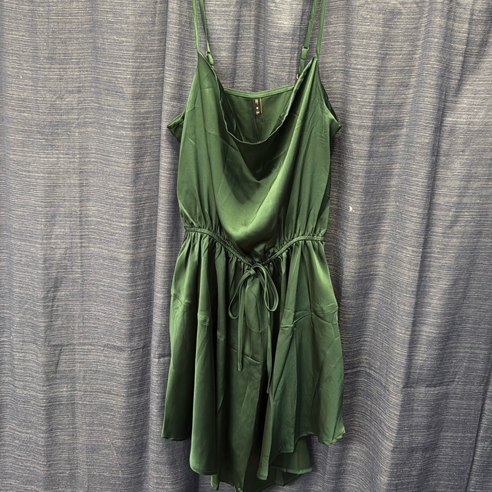 Emerald green dress